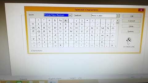 how to insert special character in open office writer