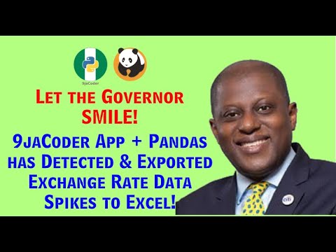 Let's write an App in 9jaCoder Code Editor that will detect and export spikes in CBN exchange rate