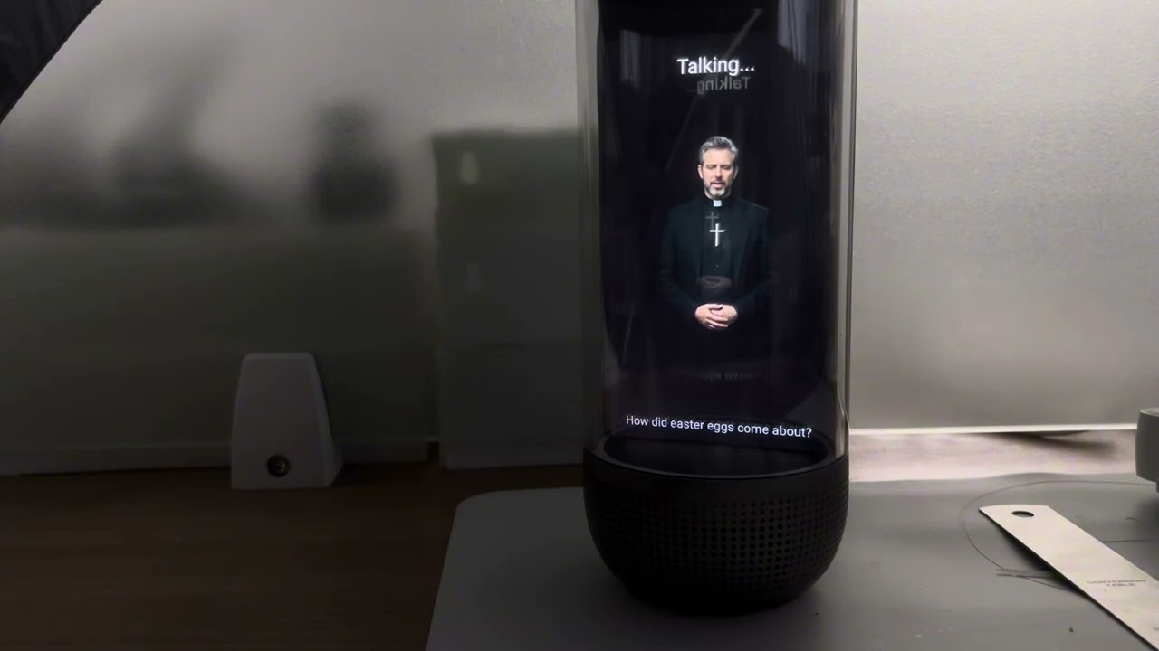 AI pastor,Easter and Easter eggs.