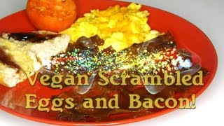 Vegan Breakfast Umm Bacon Cheesy Scrambled Eggs