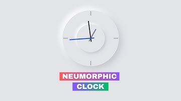 Create an AMAZING Neumorphic Clock from Scratch with HTML, CSS and Javascript in 2024!