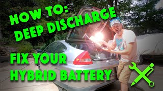 how to deep discharge your hybrid battery and avoid replacing it - honda insight civic toyota prius