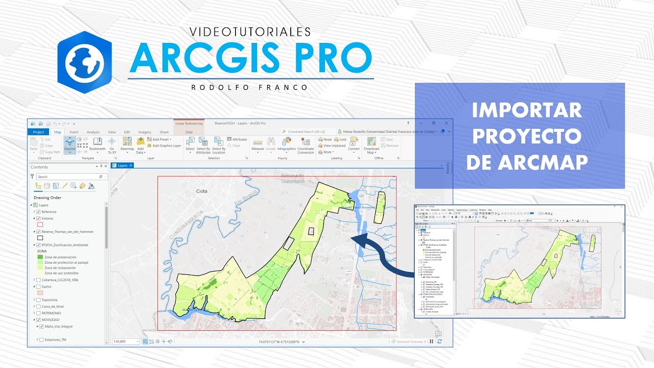 Importar proyecto de Arcmap a ArcGis Pro - YouTube