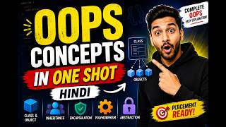 Complete OOPS in One Shot Hindi 🚀 | Class, Object, Inheritance, Polymorphism