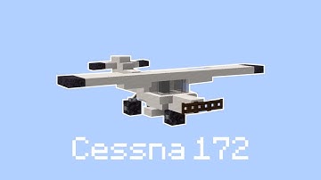 Minecraft Small Plane Tutorial - Cessna 172