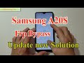 Samsung A20s SM-A207 Frp Bypass Android 10 U2 update Solution October 2020.