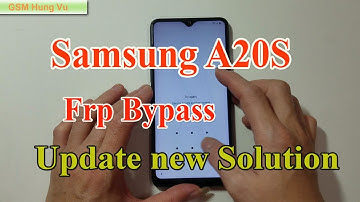 Samsung A20s SM-A207 Frp Bypass Android 10 U2 update Solution October 2020.