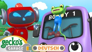 Gecko auf dem Bus gefangen | 90-minütige Zusammenstellung｜Geckos Garage Deutsch｜LKW für Kinder 🛠️