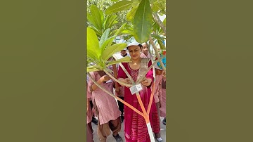 Eco Club Mission Life Flora: QR Code Plant Info on Earth Day #shorts #ytshorts #ecoclub