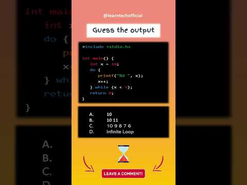 C Programming Quiz | Tamil | Learn Tech