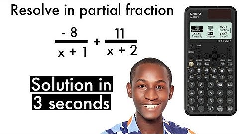 Partial Fractions: Solve faster Using Casio Fx-991 CW (New Method!)