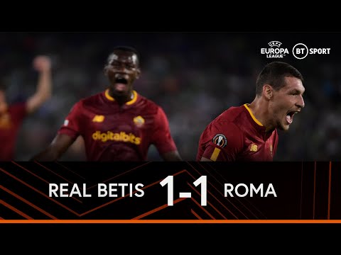 Real betis vs roma (1-1) | host qualify from group c! | europa league highlights