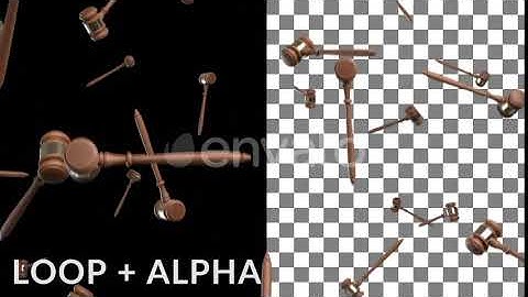 Falling Gavels | Motion Graphics - Envato elements