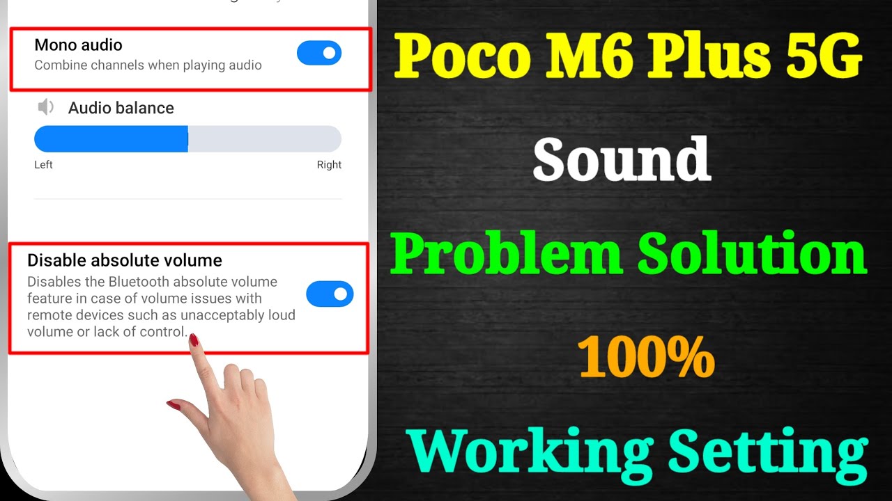 Poco M6 Plus 5G Sound Problem | Poco M6 Plus 5G Sound Setting | How to ...