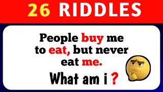 Can You Solve These 26 Riddles 99% Fail the Last One!