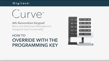 How to Override with the Programming Key | Curve Keypad | Assigned Use