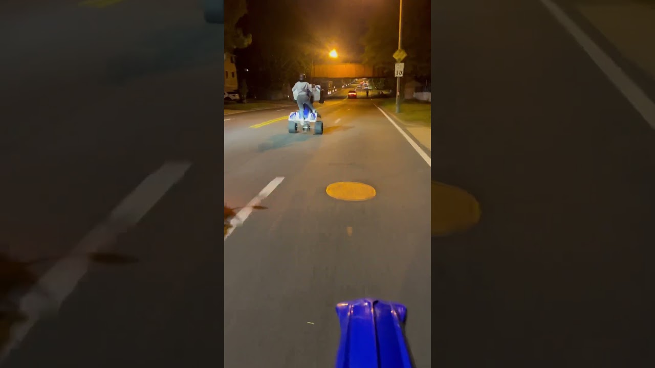 Is she wheeling better then you? 