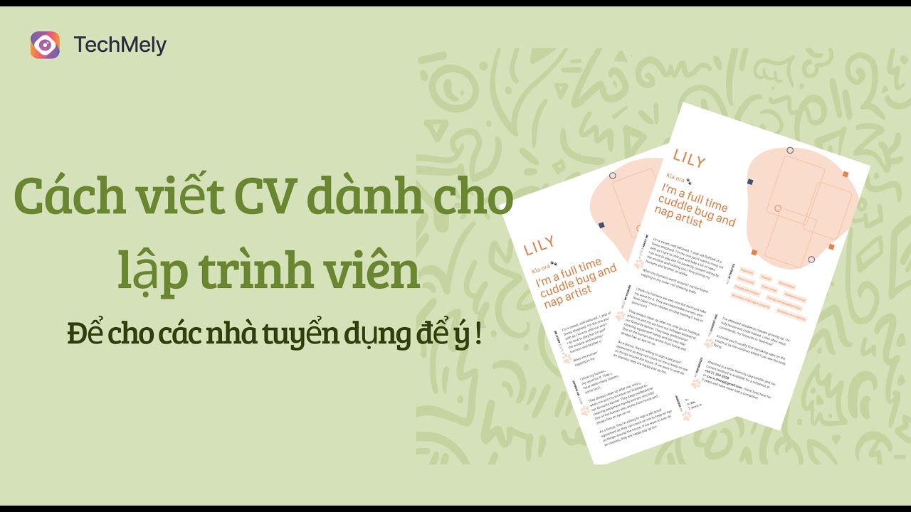 Cách viết CV dành cho lập trình viên | Techmely Channel - YouTube