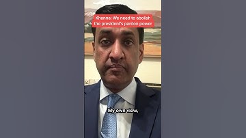 Khanna: "We need to abolish the pardon power for the President"