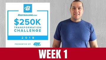 Bodybuilding.com 250k Transformation Challenge 2018 week 1 results