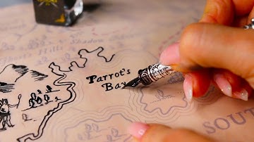 Fantasy Map Tracing [ASMR] | Part 1