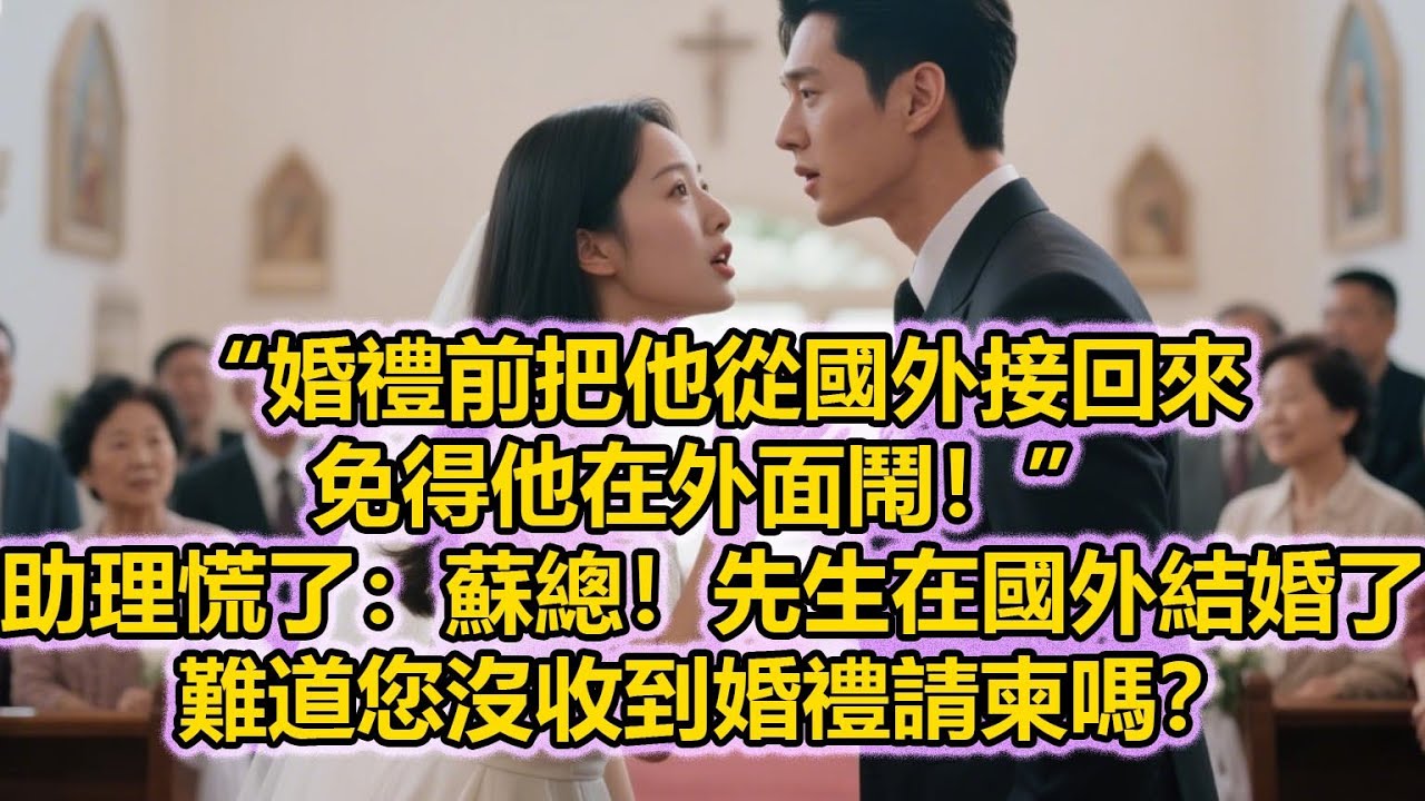 “婚禮前把他從國外接回來，免得他在外面鬧！”助理慌了：蘇總！先生在國外結婚了，難道您沒收到婚禮請柬嗎？