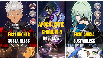 E0S1 Archer x E0S0 Anaxa | Apocalyptic Shadow Floor 4 | Honkai Star rail 3.4