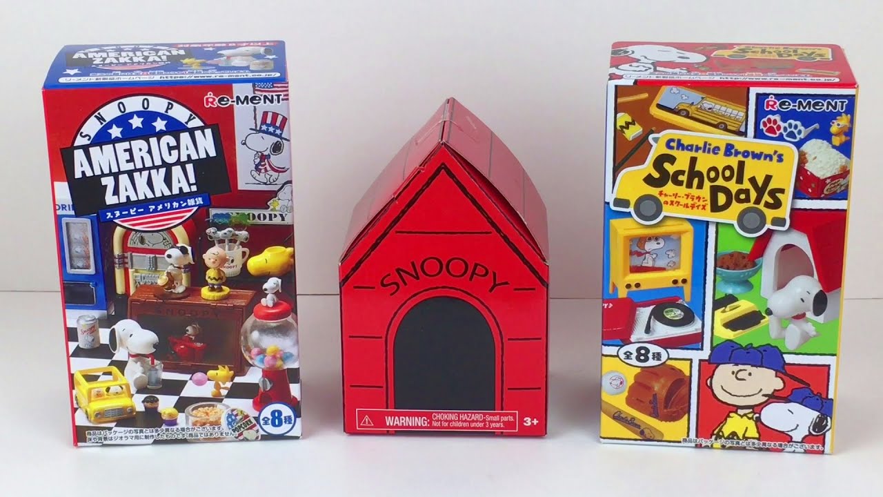 Snoopy & Peanuts Unboxing: Re-ment Blind Box Mini Figures American