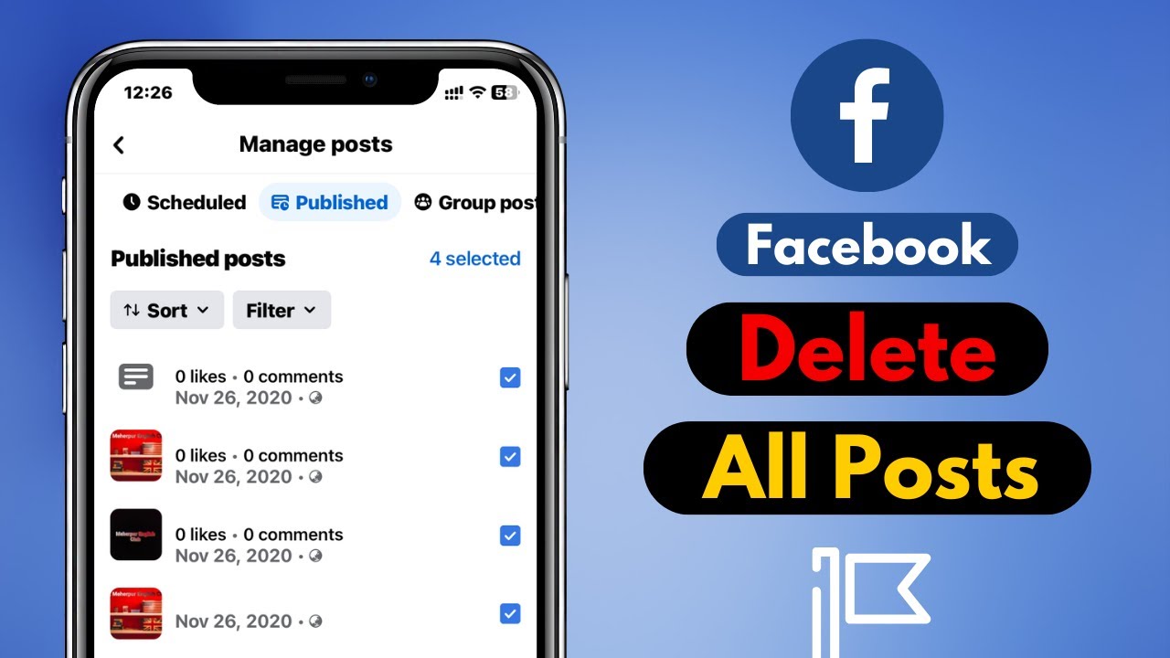 how-to-delete-remove-all-post-on-facebook-page-at-once-delete-all
