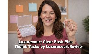📌 Luxurecourt Clear Push Pins Thumb Tacks by Luxurecourt Review 🧲