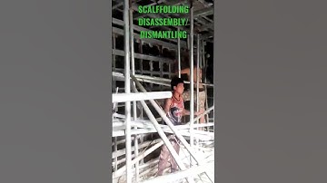DISMANTLING THE SCAFFOLDING / HOW TO REMOVE SCAFFOLDING / TAYLOVERSE