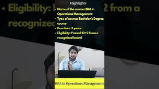 BBA in Operation Management Career Scope!