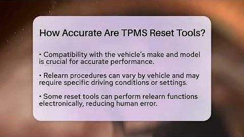 How Accurate Are TPMS Reset Tools? - Talking Tech Trends