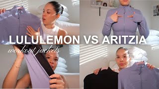Lululemon define jacket vs Aritzia heatform relay zip up - Comparison and Try On Review 🤍