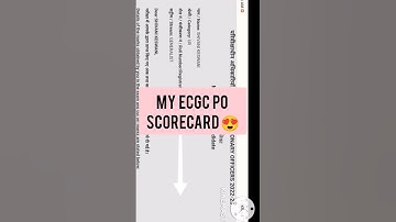 My ECGC PO scorecard Shivani keswani #shorts #viral #trending #ytshorts #motivation