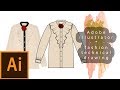 Moda Teknik Çizimleri | Adobe İllustrator | Gucci Gömlek Çizimi