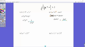 Exponent Rules - Simplifying expressions with exponents (positive, zero, and negative)
