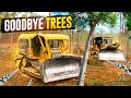 Bulldozers DESTROY An Entire Forest - The Chain Pulling Method!