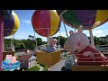 Peppa and george have fun in the peppa pig world theme park 