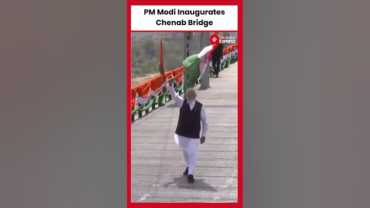 Prime Minister Narendra Modi Waves the Tiranga as He Inaugurates Chenab Bridge