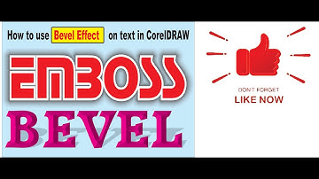 How to use Bevel Effect on text in Coreldraw  ll  Best Text Effect in CorelDraw ll