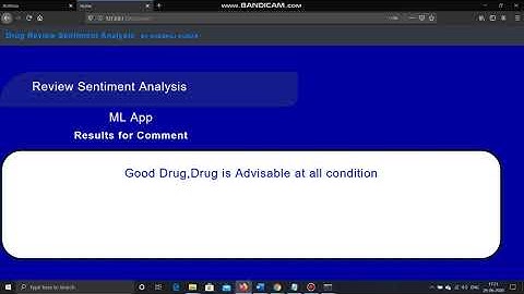 DRUG REVIEW SENTIMENT ANALYSIS