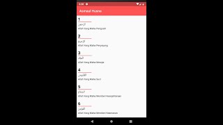 Aplikasi Asmaul Husna | Flutter App screenshot 5