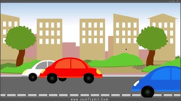 2D Background With Car Animation | Adobe Animate Tutorial
