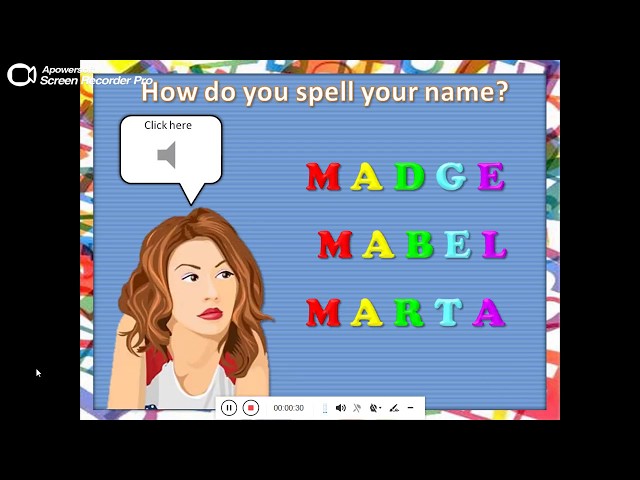 Learn How To Spell Names