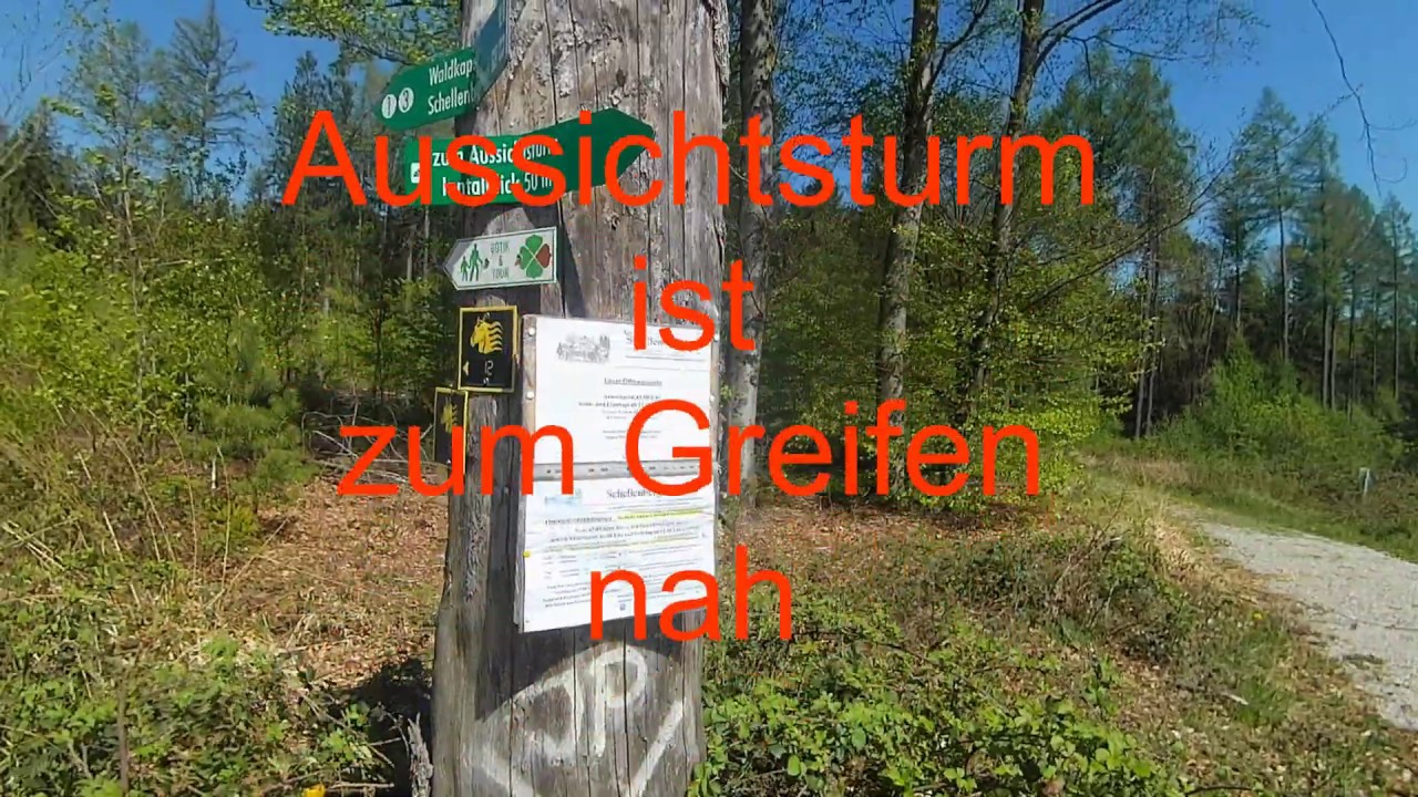 Ausflug Schellenberg Teil 1, Aussichtsturm und Bergsteigen bis die Schenkel glühen