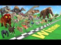 Ultimate Race 40 Wild Animals Speed Challenge Who is the Fastest? Animal Revolt Battle Simulator