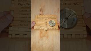 #DIY Cedar #Cigar box with build in scale and hydrometer by #lasercutting