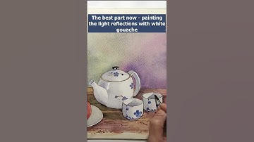 Painting white objects in watercolor is easy!!