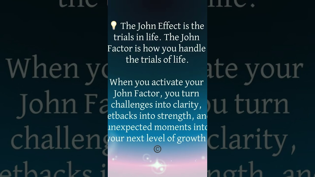 Ver John Factor | How We Handle Issues of Life #life #traumahealing #quotes en YouTube Ver John Factor | How We Handle Issues of Life #life #traumahealing #quotes en YouTube